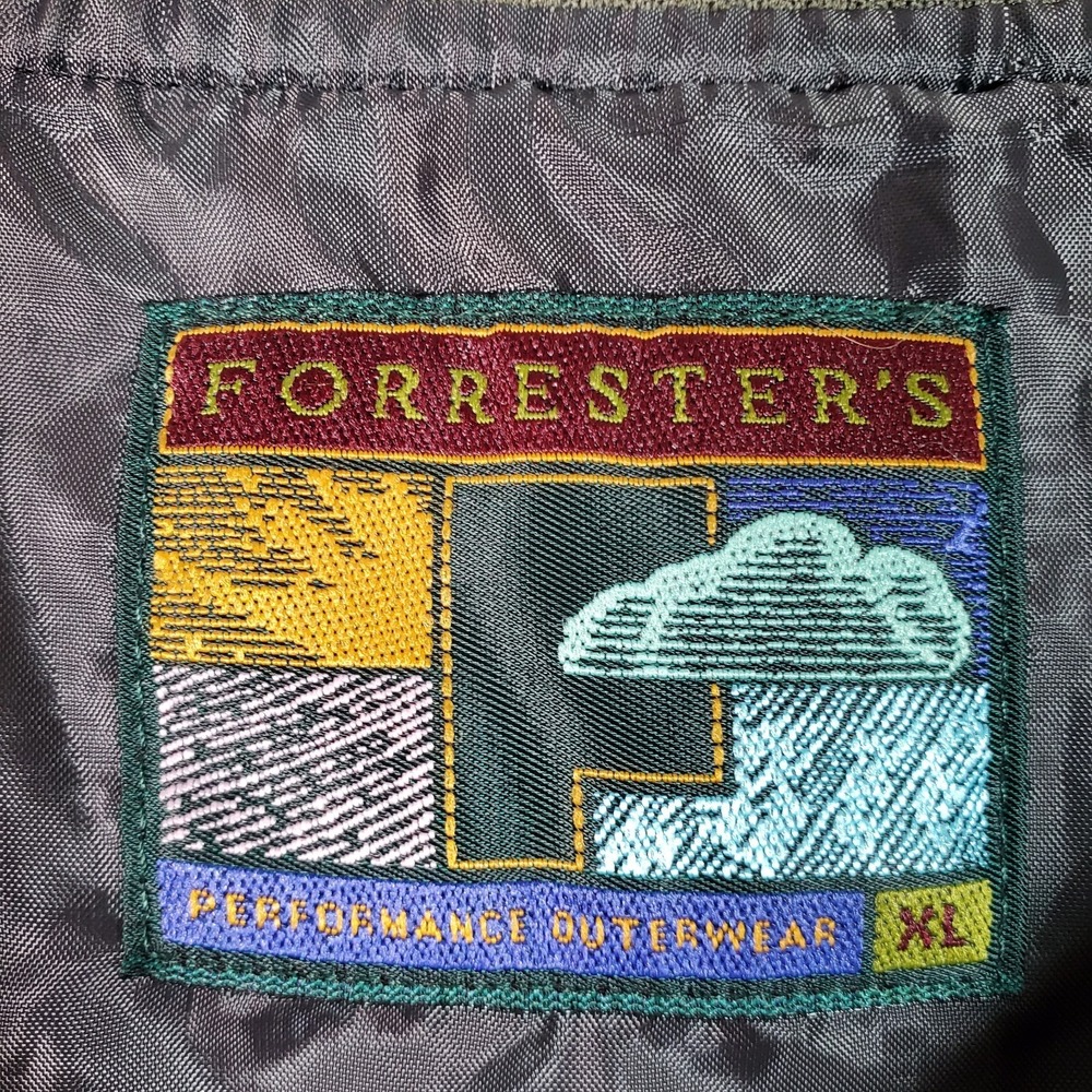 VTG Forresters Outerwear Windbreaker Mens XL Brown Check Pullover Golf Active - Picture 6 of 9